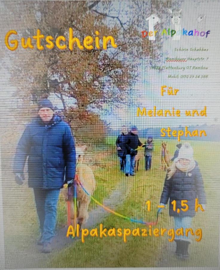 Maerchenhaft Urlauben Auf Dem Alpakahof Apartment Rambow Luaran gambar